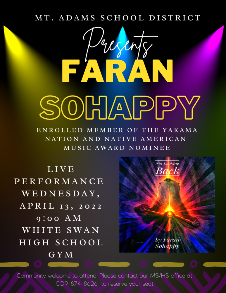 Faran Sohappy live performance on 4/13/22