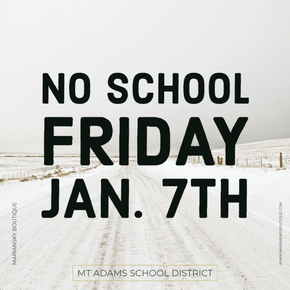 School Closed- Friday Jan. 7th