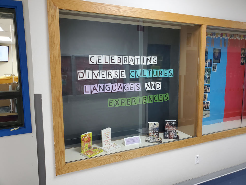 Bulletin Showcasing Books Expanding and Diversifying The Teaching Profession